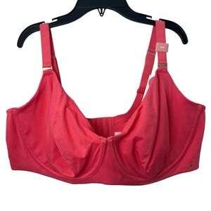 New Cacique Unlined Balconette Smart Lift Smooth Underwire Peach/Pink Bra